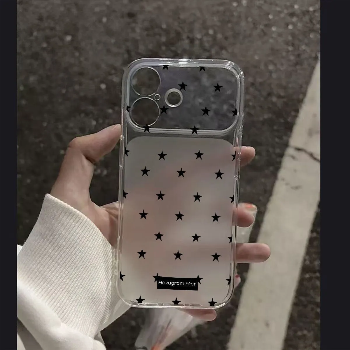 Phone Cases For Girls - Full Screen Black Stars Niche Young