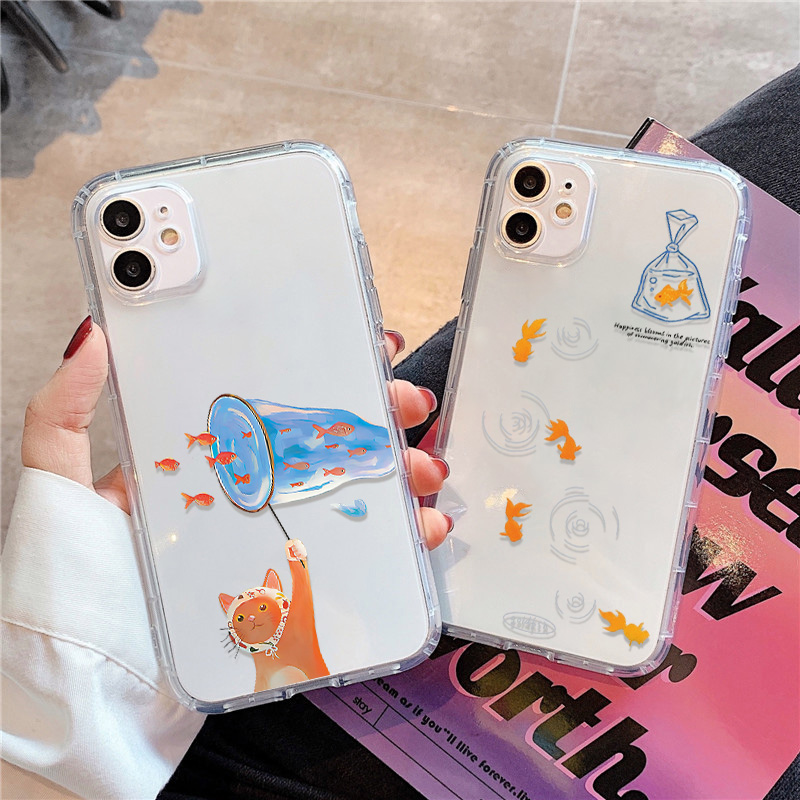 Lovely Fishes Clear Phone Case - Phone Cases For Iphone 13 incelemesi ve fiyatı
