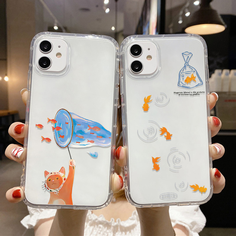 Lovely Fishes Clear Phone Case - Phone Cases For Iphone 13 incelemesi ve fiyatı