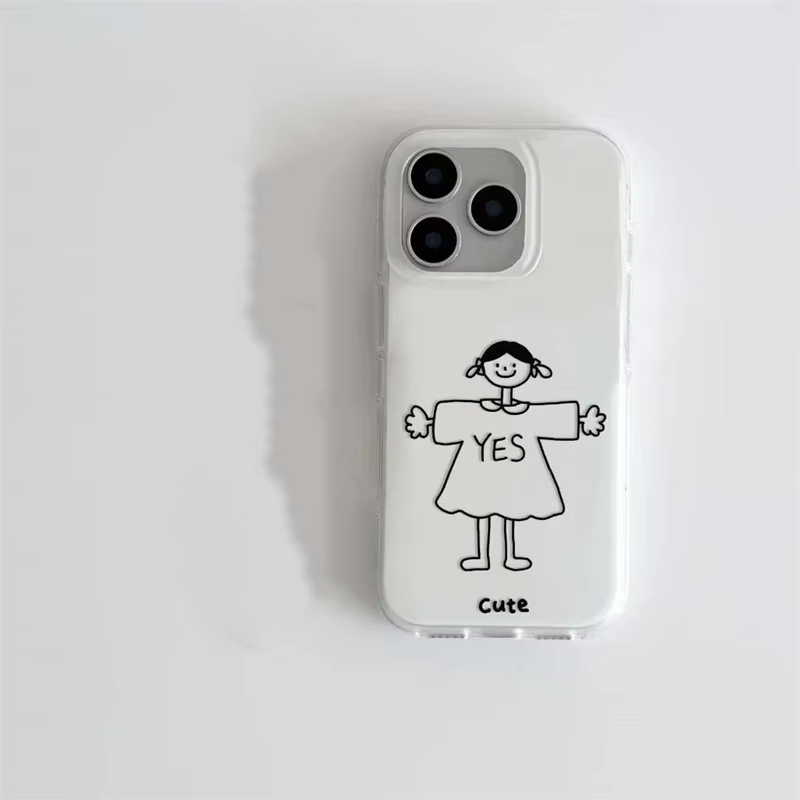 Cartoon Simple Drawing Boy and - Phone Cases For Girls incelemesi ve fiyatı