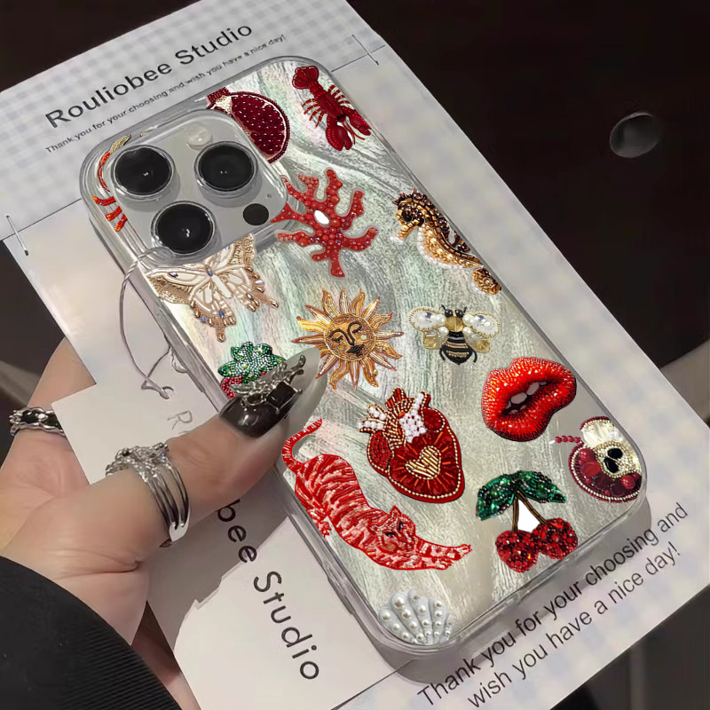 Crab Fish Floral Heart-Shaped  - Phone Cases Protective incelemesi ve fiyatı