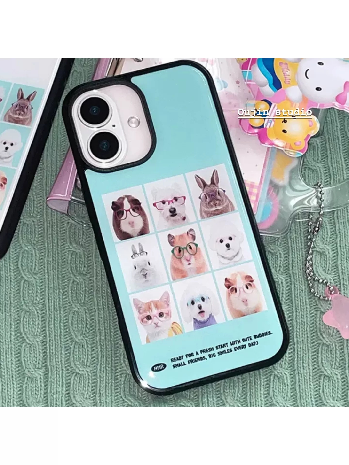 Korean Cute Animal Head Sticke - Phone Cases Drop Proof incelemesi ve fiyatı