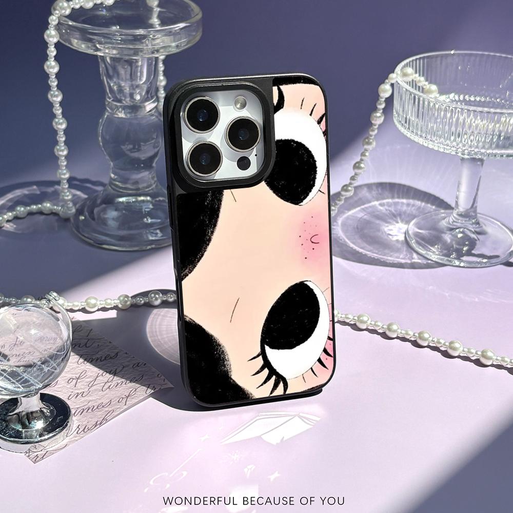 Big-eyed cute girl cartoon des - Phone Cases For Girls incelemesi ve fiyatı