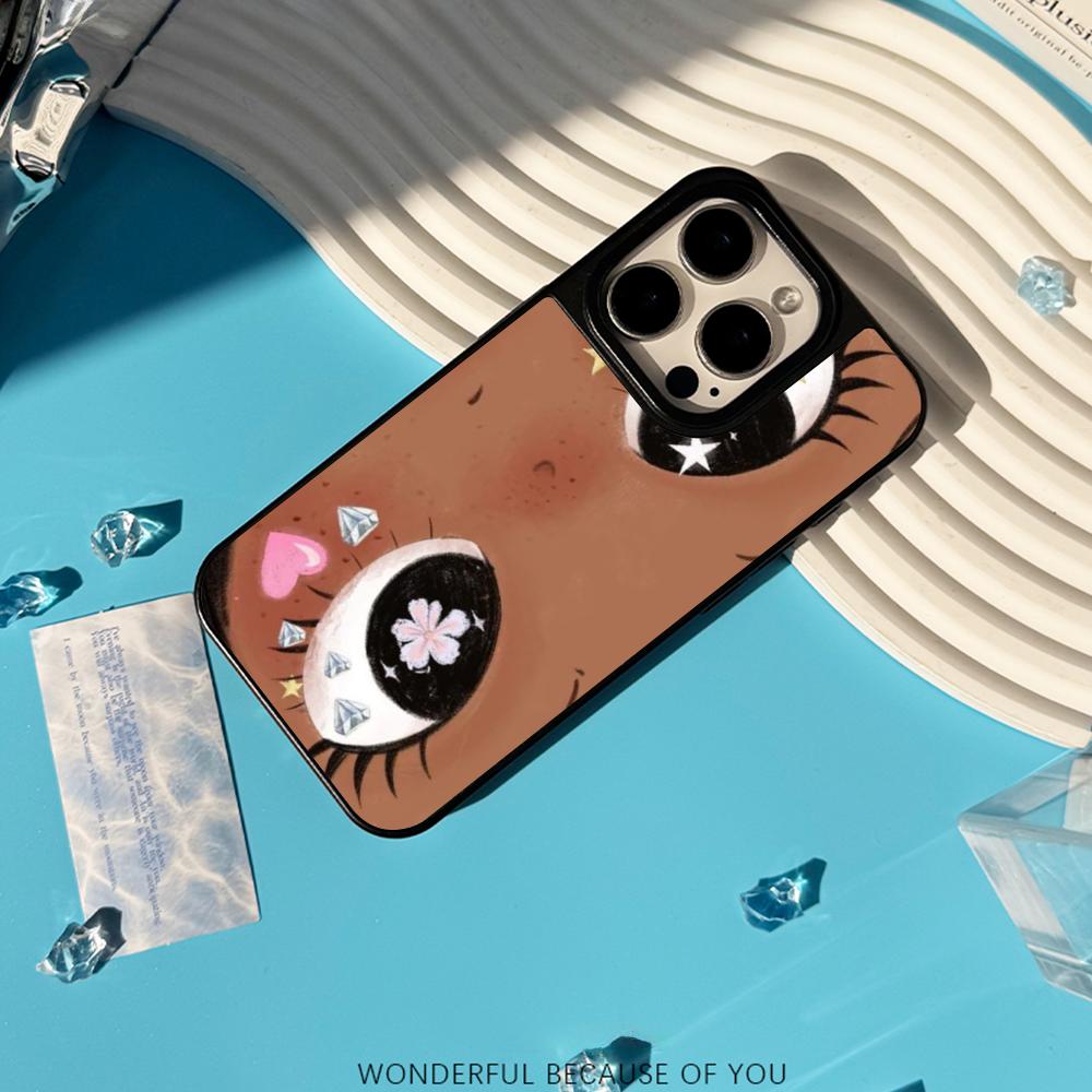 Big-eyed cute girl cartoon des - Phone Cases For Girls incelemesi ve fiyatı