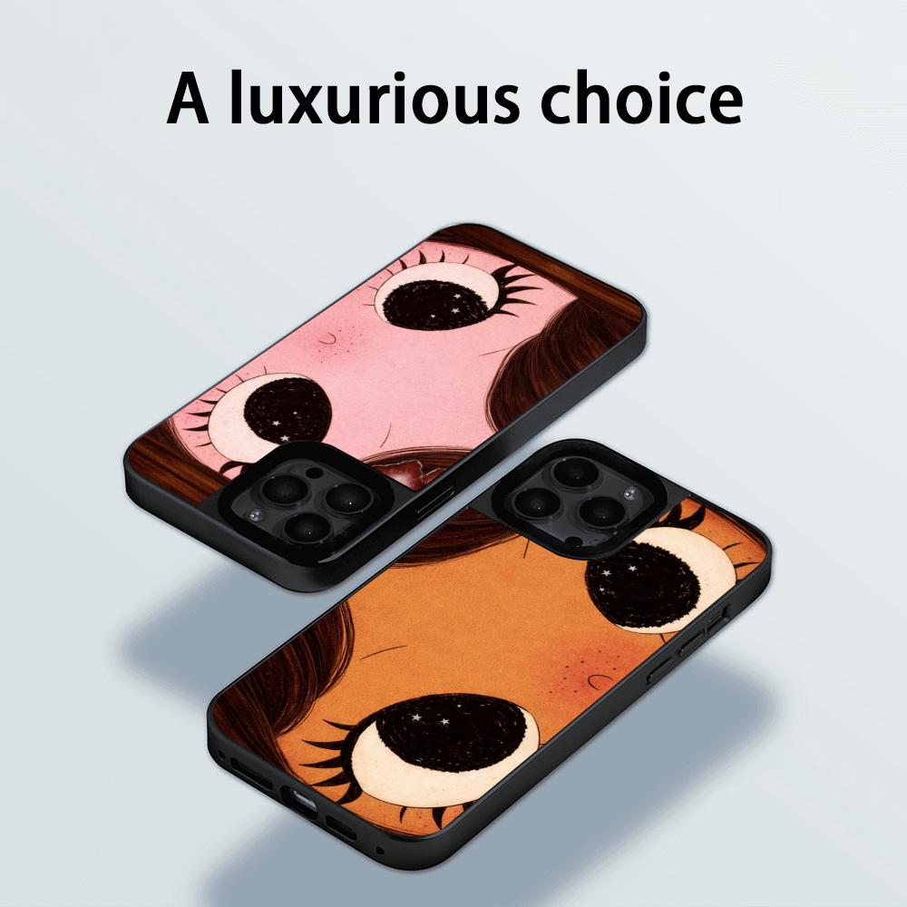 Big-eyed cute girl cartoon des - Phone Cases For Girls incelemesi ve fiyatı