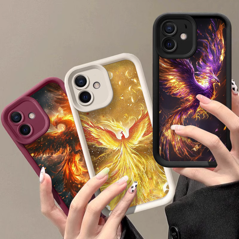 Aesthetic Golden Phoenix Fire  - Phone Cases Drop Proof incelemesi ve fiyatı