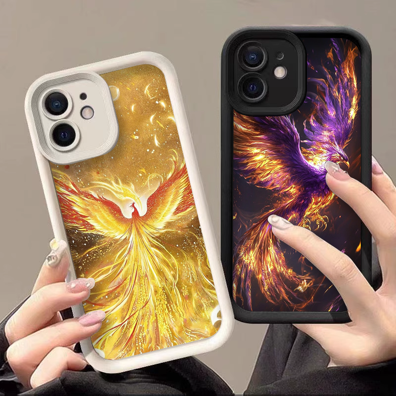 Aesthetic Golden Phoenix Fire  - Phone Cases Drop Proof incelemesi ve fiyatı