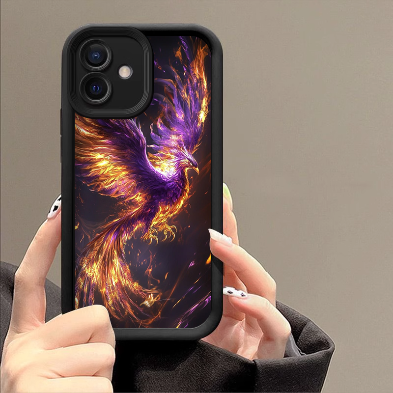 Aesthetic Golden Phoenix Fire  - Phone Cases Drop Proof incelemesi ve fiyatı