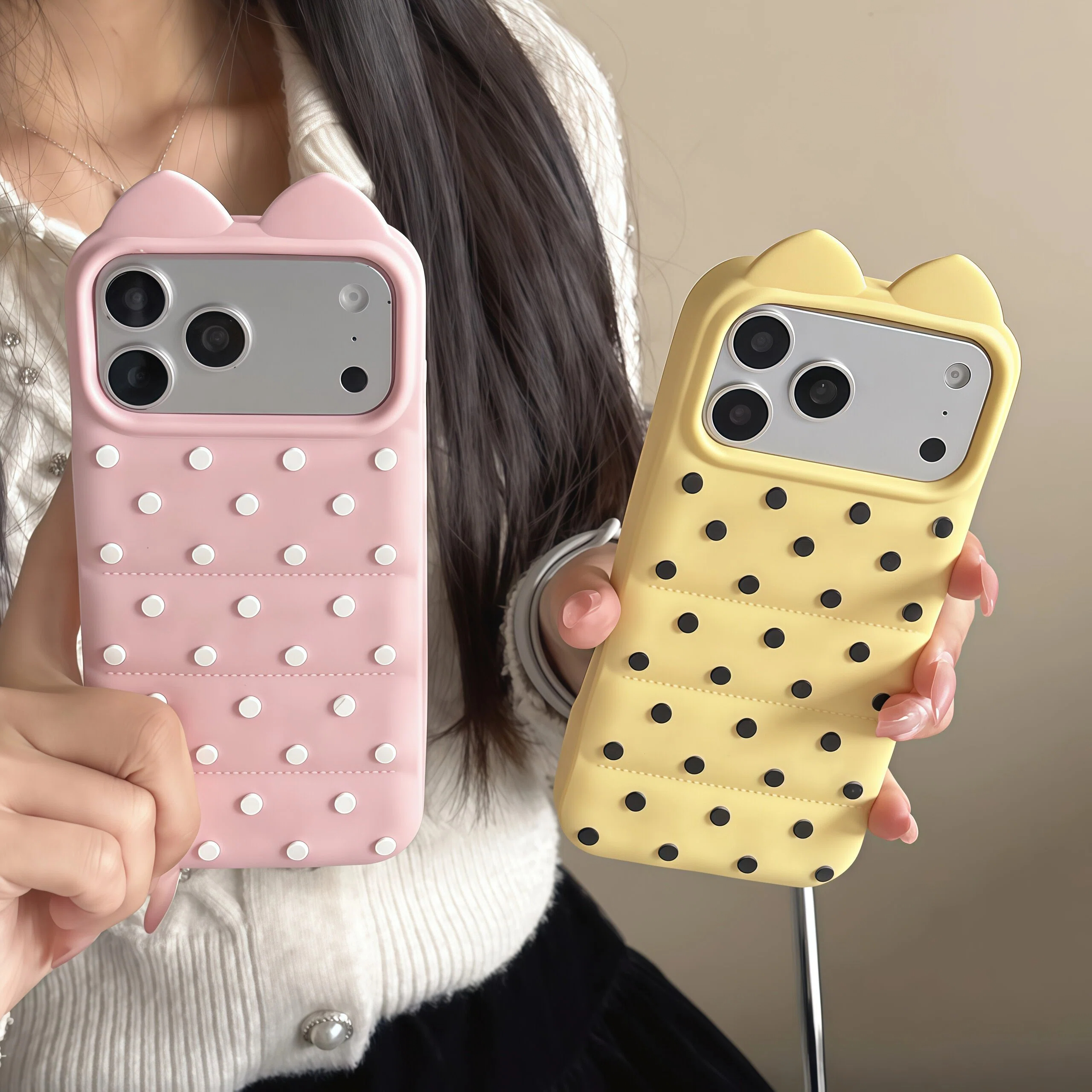 Korean Style Polka Dot Cat Ear - Phone Cases On Sale incelemesi ve fiyatı