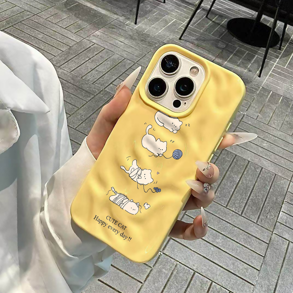 Cute Ball of Yarn Cat Phone Ca - Phone Cases Drop Proof incelemesi ve fiyatı