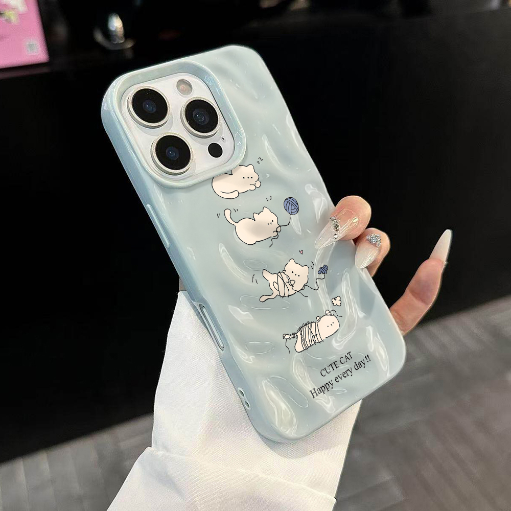 Cute Ball of Yarn Cat Phone Ca - Phone Cases Drop Proof incelemesi ve fiyatı