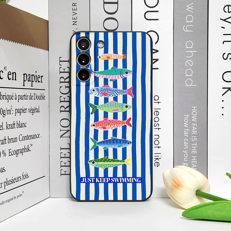Cute Striped Pattern Sardines  - Phone Cases 13 incelemesi ve fiyatı