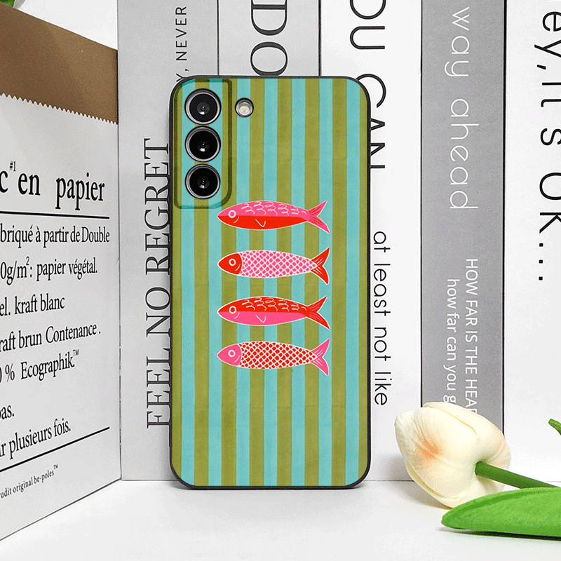 Cute Striped Pattern Sardines  - Phone Cases 13 incelemesi ve fiyatı