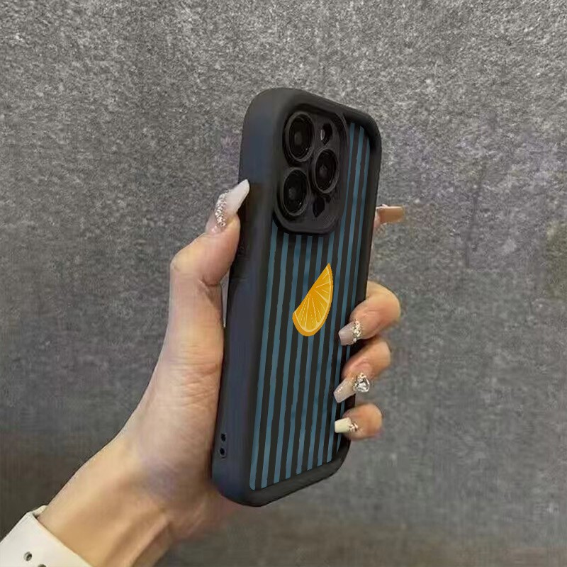 Striped Lemon Slice Pattern Ph - Phone Cases Protective incelemesi ve fiyatı