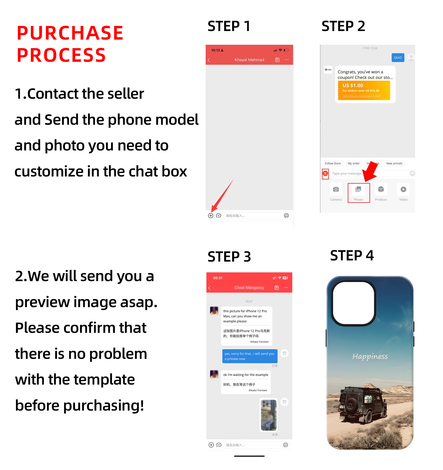 Korean Custom Image Tough Phon - Phone Cases Personalised incelemesi ve fiyatı