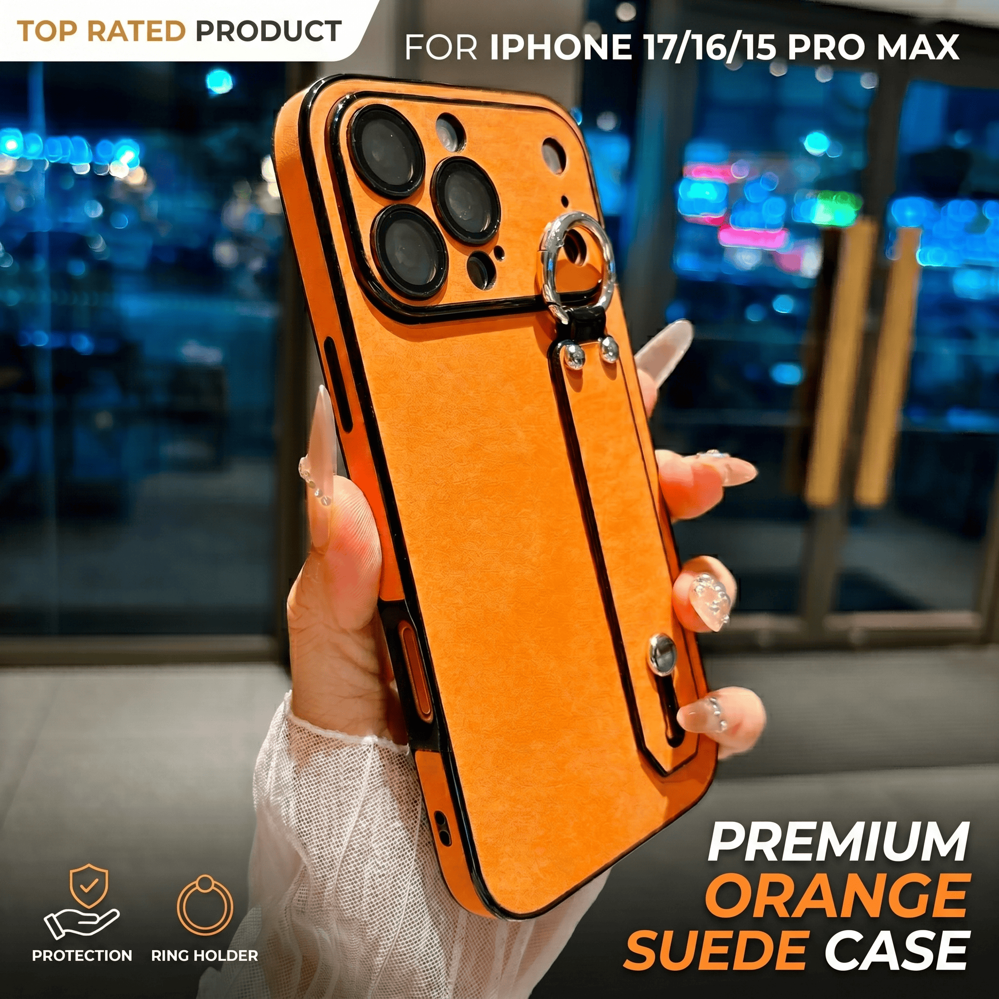 Suede Leather Wrist Strap Hold - Phone Cases For Iphone 13 incelemesi ve fiyatı