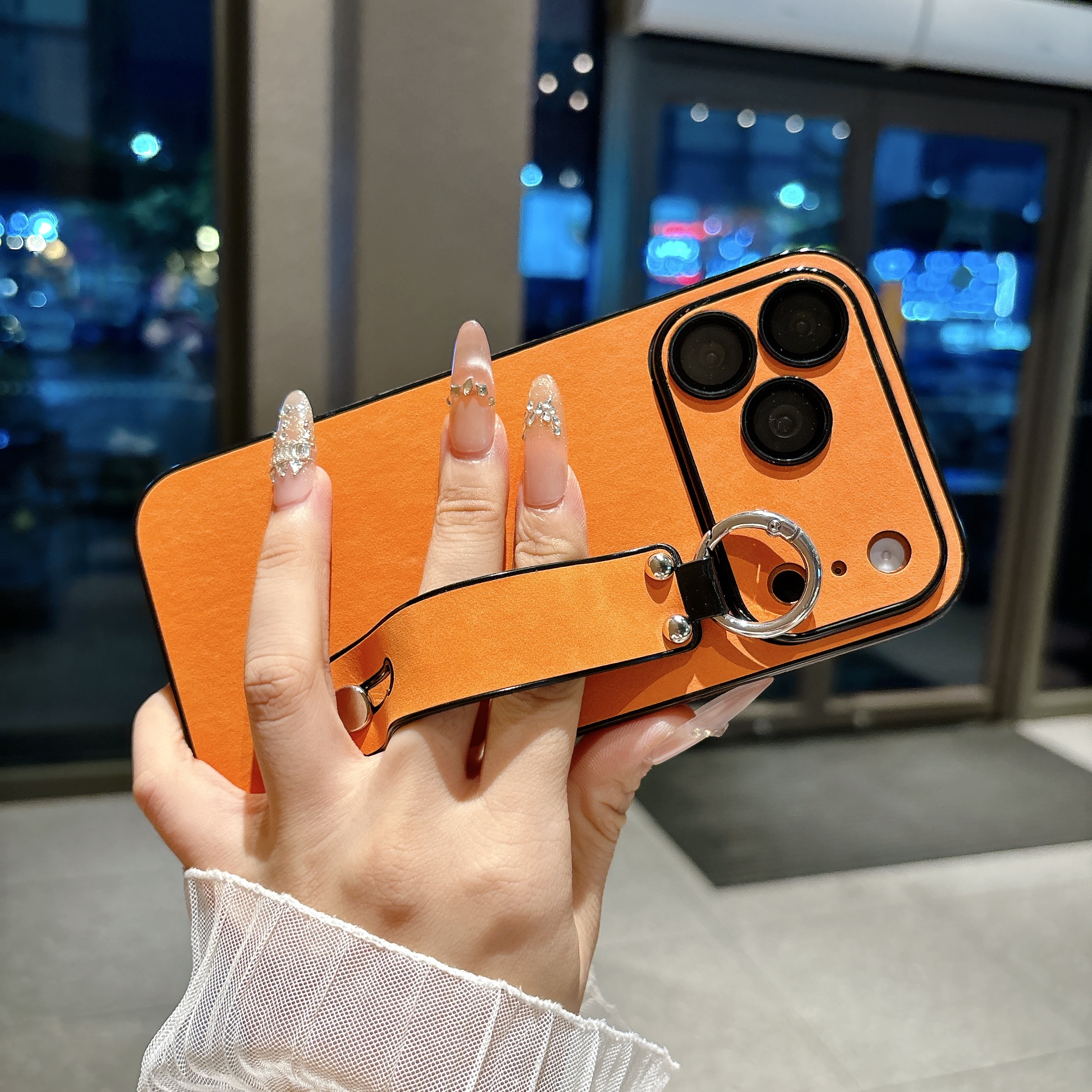 Suede Leather Wrist Strap Hold - Phone Cases For Iphone 13 incelemesi ve fiyatı