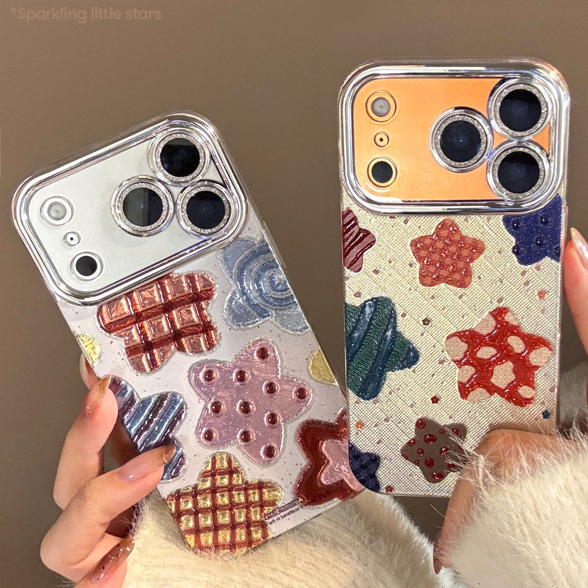 Korean Colorful Stars Glitter  - Phone Cases Protective incelemesi ve fiyatı