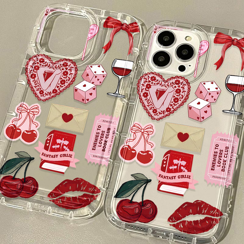 Korean Cute Cherry Bow Phone C - Phone Cases For Iphone 13 incelemesi ve fiyatı